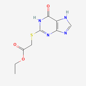 Ethyl 2-[(6-hydroxy-9H-purin-2-YL)sulfanyl]acetate