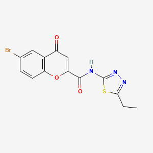 6-bromo-N-(5-ethyl-1,3,4-thiadiazol-2-yl)-4-oxo-4H-chromene-2-carboxamide