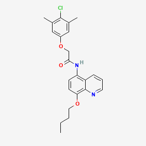 N-(8-butoxyquinolin-5-yl)-2-(4-chloro-3,5-dimethylphenoxy)acetamide