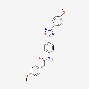 2-(4-methoxyphenyl)-N-{4-[3-(4-methoxyphenyl)-1,2,4-oxadiazol-5-yl]phenyl}acetamide