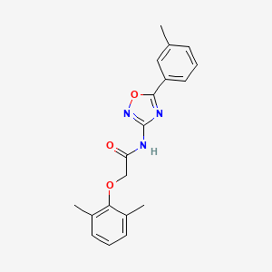 molecular formula C19H19N3O3 B11317287 2-(2,6-dimethylphenoxy)-N-[5-(3-methylphenyl)-1,2,4-oxadiazol-3-yl]acetamide 