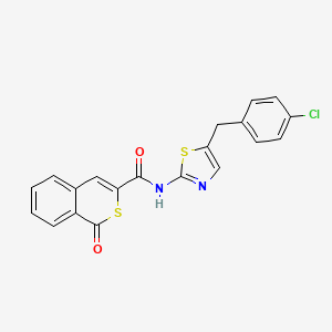 N-[5-(4-chlorobenzyl)-1,3-thiazol-2-yl]-1-oxo-1H-isothiochromene-3-carboxamide