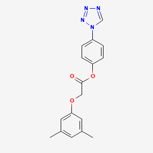 molecular formula C17H16N4O3 B11317326 4-(1H-tetrazol-1-yl)phenyl (3,5-dimethylphenoxy)acetate 