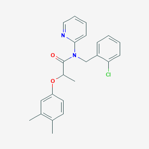 N-(2-chlorobenzyl)-2-(3,4-dimethylphenoxy)-N-(pyridin-2-yl)propanamide