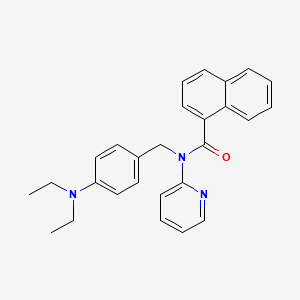 N-[4-(diethylamino)benzyl]-N-(pyridin-2-yl)naphthalene-1-carboxamide