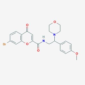 7-bromo-N-[2-(4-methoxyphenyl)-2-(morpholin-4-yl)ethyl]-4-oxo-4H-chromene-2-carboxamide