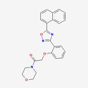 1-(Morpholin-4-yl)-2-{2-[5-(naphthalen-1-yl)-1,2,4-oxadiazol-3-yl]phenoxy}ethanone