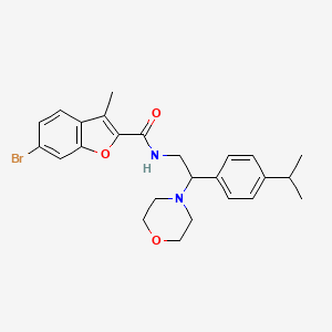 6-Bromo-3-methyl-N-[2-(morpholin-4-YL)-2-[4-(propan-2-YL)phenyl]ethyl]-1-benzofuran-2-carboxamide