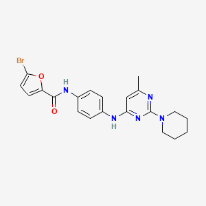 5-Bromo-N-(4-{[6-methyl-2-(piperidin-1-YL)pyrimidin-4-YL]amino}phenyl)furan-2-carboxamide