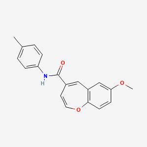 7-methoxy-N-(4-methylphenyl)-1-benzoxepine-4-carboxamide