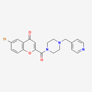 6-bromo-2-{[4-(pyridin-4-ylmethyl)piperazin-1-yl]carbonyl}-4H-chromen-4-one