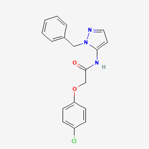 N-(1-benzyl-1H-pyrazol-5-yl)-2-(4-chlorophenoxy)acetamide