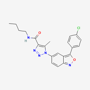 N-butyl-1-[3-(4-chlorophenyl)-2,1-benzoxazol-5-yl]-5-methyl-1H-1,2,3-triazole-4-carboxamide