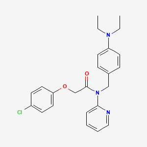 2-(4-chlorophenoxy)-N-[4-(diethylamino)benzyl]-N-(pyridin-2-yl)acetamide