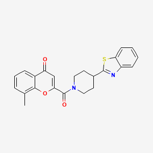 2-{[4-(1,3-benzothiazol-2-yl)piperidin-1-yl]carbonyl}-8-methyl-4H-chromen-4-one