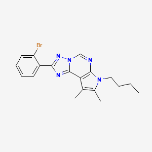 2-(2-bromophenyl)-7-butyl-8,9-dimethyl-7H-pyrrolo[3,2-e][1,2,4]triazolo[1,5-c]pyrimidine