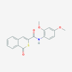 N-(2,4-dimethoxyphenyl)-1-oxo-1H-isothiochromene-3-carboxamide