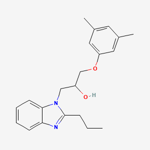 1-(3,5-dimethylphenoxy)-3-(2-propyl-1H-benzimidazol-1-yl)propan-2-ol