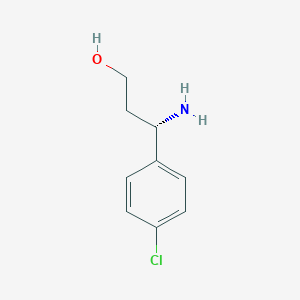 B113176 (s)-3-Amino-3-(4-chlorophenyl)propan-1-ol CAS No. 886061-26-3
