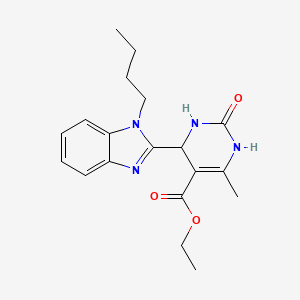 ethyl 4-(1-butyl-1H-benzimidazol-2-yl)-6-methyl-2-oxo-1,2,3,4-tetrahydropyrimidine-5-carboxylate