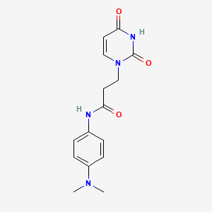 N-[4-(dimethylamino)phenyl]-3-(2,4-dioxo-3,4-dihydropyrimidin-1(2H)-yl)propanamide