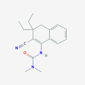 1-(2-Cyano-3,3-diethyl-3,4-dihydronaphthalen-1-YL)-3,3-dimethylurea