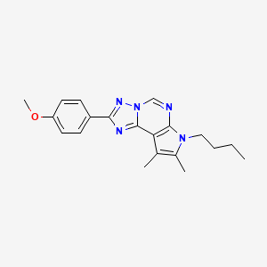 7-butyl-2-(4-methoxyphenyl)-8,9-dimethyl-7H-pyrrolo[3,2-e][1,2,4]triazolo[1,5-c]pyrimidine