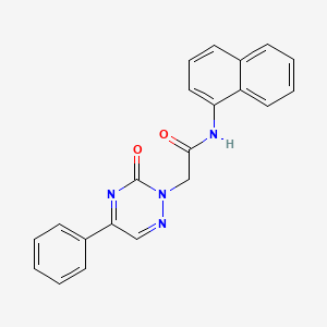 N-(naphthalen-1-yl)-2-(3-oxo-5-phenyl-1,2,4-triazin-2(3H)-yl)acetamide