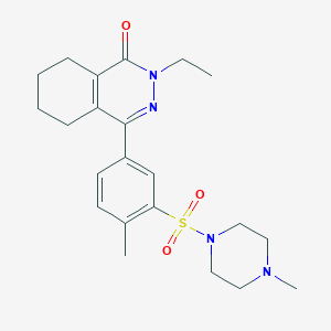 2-ethyl-4-{4-methyl-3-[(4-methylpiperazin-1-yl)sulfonyl]phenyl}-5,6,7,8-tetrahydrophthalazin-1(2H)-one