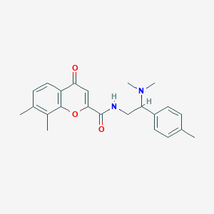 N-[2-(dimethylamino)-2-(4-methylphenyl)ethyl]-7,8-dimethyl-4-oxo-4H-chromene-2-carboxamide