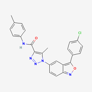 1-[3-(4-chlorophenyl)-2,1-benzoxazol-5-yl]-5-methyl-N-(4-methylphenyl)-1H-1,2,3-triazole-4-carboxamide