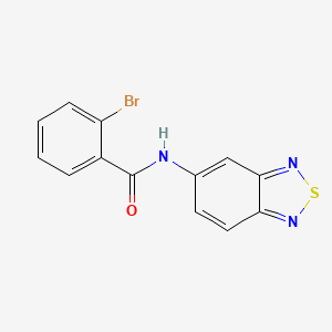 molecular formula C13H8BrN3OS B11317781 N-(2,1,3-benzothiadiazol-5-yl)-2-bromobenzamide 