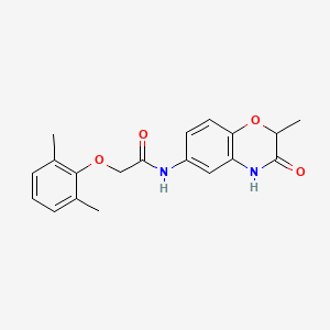 2-(2,6-dimethylphenoxy)-N-(2-methyl-3-oxo-3,4-dihydro-2H-1,4-benzoxazin-6-yl)acetamide