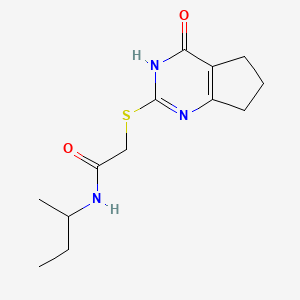 N-(sec-butyl)-2-[(4-oxo-4,5,6,7-tetrahydro-3H-cyclopenta[d]pyrimidin-2-yl)sulfanyl]acetamide