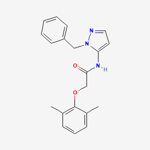 molecular formula C20H21N3O2 B11317883 N-(1-benzyl-1H-pyrazol-5-yl)-2-(2,6-dimethylphenoxy)acetamide 