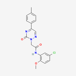 N-(5-chloro-2-methoxyphenyl)-2-[5-(4-methylphenyl)-3-oxo-1,2,4-triazin-2(3H)-yl]acetamide