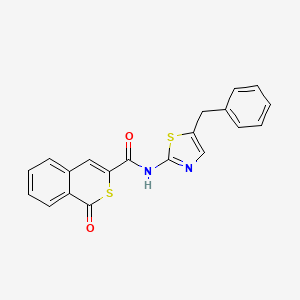 N-(5-benzyl-1,3-thiazol-2-yl)-1-oxo-1H-isothiochromene-3-carboxamide