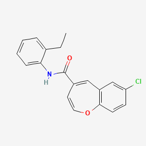 7-chloro-N-(2-ethylphenyl)-1-benzoxepine-4-carboxamide