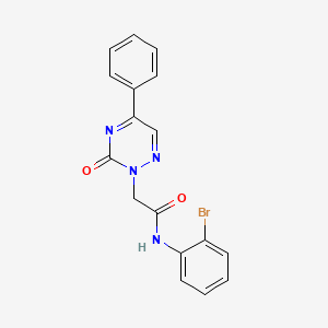 molecular formula C17H13BrN4O2 B11317955 N-(2-bromophenyl)-2-(3-oxo-5-phenyl-1,2,4-triazin-2(3H)-yl)acetamide 