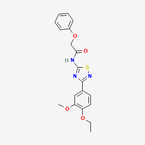 N-[3-(4-ethoxy-3-methoxyphenyl)-1,2,4-thiadiazol-5-yl]-2-phenoxyacetamide