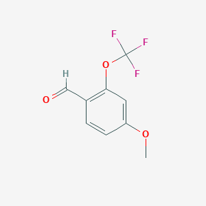 B113180 4-Methoxy-2-(trifluoromethoxy)benzaldehyde CAS No. 886503-52-2