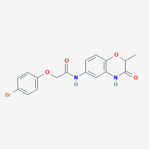 molecular formula C17H15BrN2O4 B11318009 2-(4-bromophenoxy)-N-(2-methyl-3-oxo-3,4-dihydro-2H-1,4-benzoxazin-6-yl)acetamide 