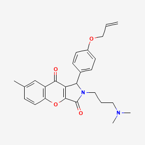 2-[3-(Dimethylamino)propyl]-7-methyl-1-[4-(prop-2-en-1-yloxy)phenyl]-1,2-dihydrochromeno[2,3-c]pyrrole-3,9-dione