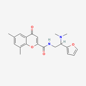 N-[2-(dimethylamino)-2-(furan-2-yl)ethyl]-6,8-dimethyl-4-oxo-4H-chromene-2-carboxamide