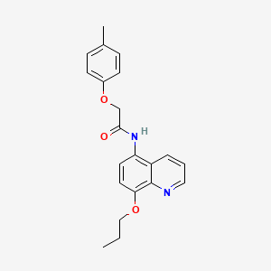 molecular formula C21H22N2O3 B11318093 2-(4-methylphenoxy)-N-(8-propoxyquinolin-5-yl)acetamide 