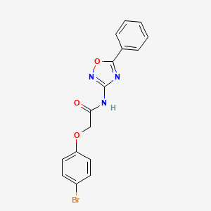 2-(4-bromophenoxy)-N-(5-phenyl-1,2,4-oxadiazol-3-yl)acetamide