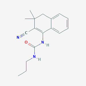 1-(2-Cyano-3,3-dimethyl-3,4-dihydronaphthalen-1-yl)-3-propylurea