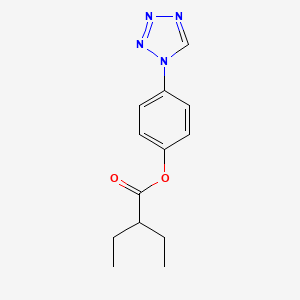 4-(1H-tetrazol-1-yl)phenyl 2-ethylbutanoate