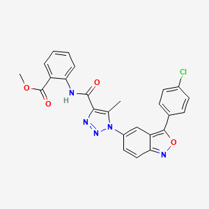 methyl 2-[({1-[3-(4-chlorophenyl)-2,1-benzisoxazol-5-yl]-5-methyl-1H-1,2,3-triazol-4-yl}carbonyl)amino]benzoate