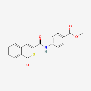 methyl 4-{[(1-oxo-1H-isothiochromen-3-yl)carbonyl]amino}benzoate